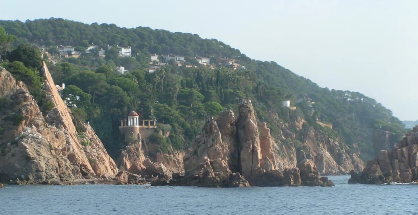 Mediterrane planten en terrassen in Marimurtra, Blanes